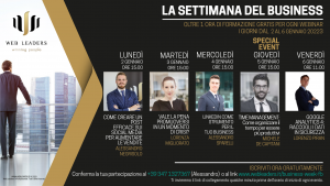 La settimana del business dal 2 al 6 gennaio, webinar gratuiti sul web marketing